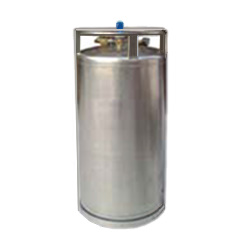 Vertical cryogenic liquid cylinder